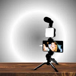AJFuture Camera Video Recording Vlogging Kit Monopod Kit-27