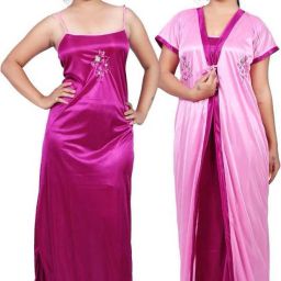 Women Nighty with Robe-image-0