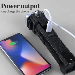 microbots (LIFE SAVING LED TORCH) Glass Breaker Seal Belt Cutter 3 modes Torch image 4
