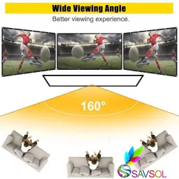 Savsol Eyelet Foldable projector Screen Diagonal Design 01 Projector Screen (Width 184 cm x 123 cm Height) image 4