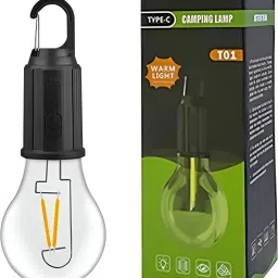 3 Modes Hanging Camping Lamp Unbreakable Waterproof with Rechargeable Battery 3 hrs Bulb Emergency Light-4