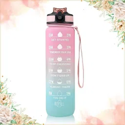 Water Bottle with Measurement Markings | BPA-Free Straw Bottle for Kids & Adults 1000 ml Water Bottle-picture-11