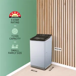 panasonic 7 kg Wi-Fi Enabled Smart Washing Machine Fully Automatic Top Load Silver image 2