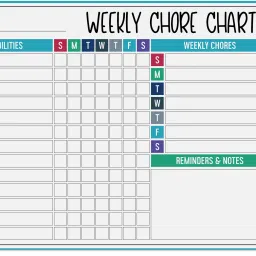 Magnetic Whiteboard Weekly Chores Charts Chore Chart for Refrigerator-KK-picture-25