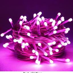 junjadiya 40 LEDs 12 m Purple Steady Ball Rice Lights-picture-6