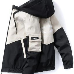 Full Sleeve Self Design Men Casual Jacket-image-0