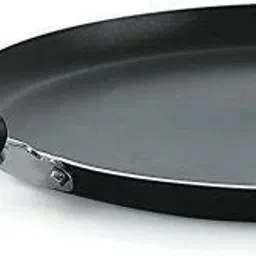 nirlon Nelcon Non-Stick Aluminium Flat Tawa, Black Tawa 26 cm diameter image 3