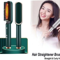 MADSWAS Hair Brush Curling Anti-perm Straight Hair Comb Hair Iron Hair Styler Tool S233 Hair Straightener Professional HQT 909b comb Styler 5 Temperature Control M233 Hair Straightener Brush-image-94