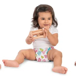 superbottoms Basic Certified Soft Fleece Lined Pocket Cloth Diaper with 1 Wet-Free Insert (FreeSize Reusable & Adjustable Cloth Diaper,Fits from 5-17 kg, Pink) image 3