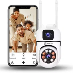 ApnaCam 3MP Wi-Fi Dual Lens Mini PTZ Motion Alerts Night Vision 2Way Audio Pan Tilt Zoom Security Camera-13