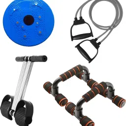 Tummy Trimmer,Toning Tube,Pushup Bar & Tummy Twister Abs Exerciser Combo Gym Kit Ab Exerciser-19