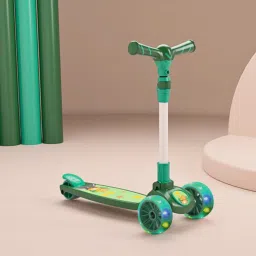 Kick-On Scooter for Kids with 3 PU Wheels LED Light, 4 Adjustable Height Scooter-picture-21