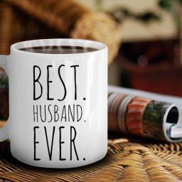 "Best Husband Ever" Gift for Husband, Coffee, Husband Gifts, Anniversary Gift, Minimalist, Gift Ideas for Men, Birthday Gift, Valentine's Gift For Husband Ceramic Coffee Mug-image-1