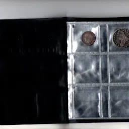 Pocket Coin Album Artificial Leather Hardcover for Large Commemorative Silver Coins upto 38mm -60 Holders Coin Bank-image-13