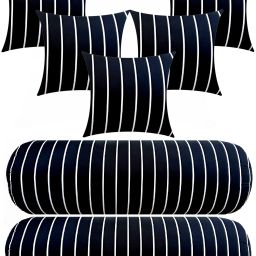 Microfibre Stripes Bolster Pack of 7-image-9