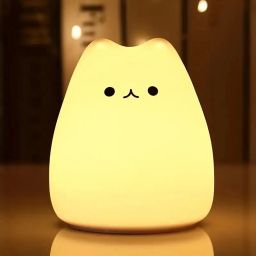 Cute Cat Kitty Lamp For Baby Room Decor, Gifts For Women Teen Girls Baby Night Lamp-image-3