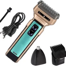JBSK Professional Design Rechargeable 3 in 1 Shaver Hair Clipper and Nose Trimmer Shaver For Men-image-55