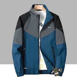 Men Solid Casual Jacket-image-8