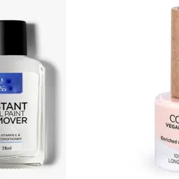 Colorbar Vegan Nail Lacquer-Sorbet-041 + Blue heaven remover-37