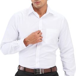 Men Slim Fit Solid Formal Shirt-image-22