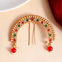 Silvermerc Designs Embellished Bumpit Hair Pin-image-4