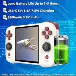 HG WORLD Retro R46s With 32 GB+64 GB TF Card Handheld Gaming Console For Pocket Game Box 4 inch IPS Screen RK3566 Rechargeable Battery Handheld Console VideoGame 64 GB with 8000+Preinstall Video Game Handheld, BestGift All Age GTA, God of War Game Supported image 3