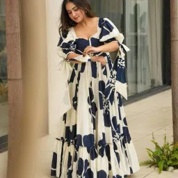 Printed Georgette Stitched Anarkali Gown-image-74