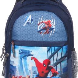 Unisex Kids School Backpack with Bottle Holder | Cartoon Print | Waterproof School Bag-image-28