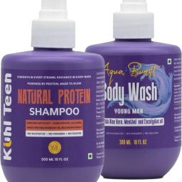 Natural Protein Shampoo + Aqua Burst Body Wash Combo| Hair & bodycare-16
