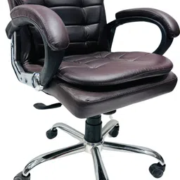 new goyal furniture Stylish Storng and Durable leather chairs for Office and work from Home Leather Office Arm Chair-picture-27