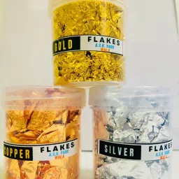 Gold Leaf Metallic Foil Schabin Gilding Metal Leaf Flakes Three Bottles Kit A40-image-27
