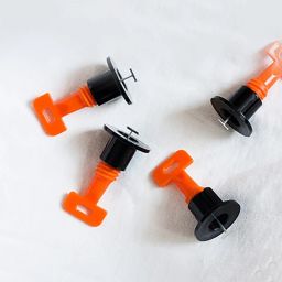 50 PCS Tile Leveling System Kit Reusable Tile Leveler Non-magnetic Mason's Level-0