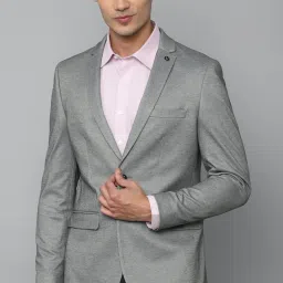 Men Self Design Single Breasted Formal Blazer-image-45