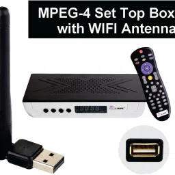 LRIPL LR777W MPEG-4 Free Dish Set Top Box HD [Wifi dongle included for YouTube Access] Media Streaming Device image 3