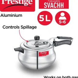 prestige Svachh Nakshatra Plus Handi 5 L Induction Bottom Pressure Cooker image 2