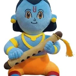 Stuffed toys Krishna with Bansuri- 35 cm-image-44