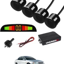Black 4 Parking Reverse Safety Sensor For Vehicles-173 Universal Reverse Black Parking Sensor With Buzzer And LED Display-173 Parking Sensor-16