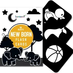 Flash Cards for New Born Children Infant| High Contrast Flash cards -36 Objects-image-9