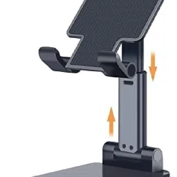 ANY KART Cell Phone Stand, [2021 Updated] Angle Height Adjustable Mobile Phone Holder, Table Stand, Foldable Mobile Phone Stand, Mobile Stand for Table for Study Single Gimbal for Mobile-1