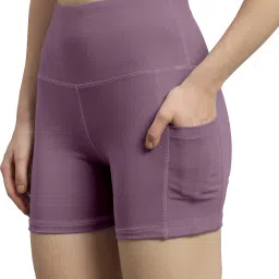 Self Design Women Purple Cycling Shorts-picture-27