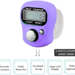 luxurium decor Finger-Controlled Digital Tally Counter for Mantras & Tasbih Japa Digital Tally Counter image 3