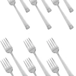 Stainless Steel Set of Small Fork & Dinner Fork I Set of 12 I Stainless Steel Dinner Fork, Fruit Fork Set-32