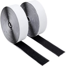 5M*50mm Hook &Loop Tape, Black Color Self Adhesive Hook Tape & Self Adhesive Loop Tape, Adhesive Back Mounting Tape. Stick-on Velcro-image-59