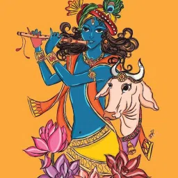 Flute Krishna Digital Reprint Clip Board Exam Pad (14x9.5 Inches)-picture-31