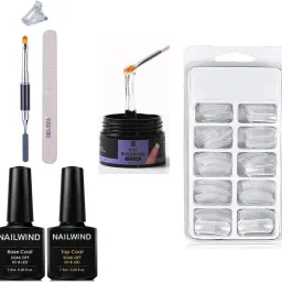 Nail Extension Kit: Solid Builder Gel in Clear - UV Hardening, 3D Sculpting with-image-54