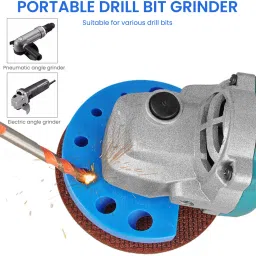 serplex Drill Bit Sharpener for Multi Size Twist Drill Bits Drill Bit Sharpener for Multipurpose Twist HSS Carbide Cobalt Angle Grinder Specialty Woodworking Bits image 4