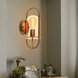 kapoor lampshades Diagon Brass Glass and Metal Novelty Wall Light-picture-39