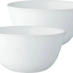 Opalware Serving Bowl Pack of 2 (1Ltr + 1Ltr) Opal Glass Mixing Serving Bowl Microwave Dishwasher Safe-image-35