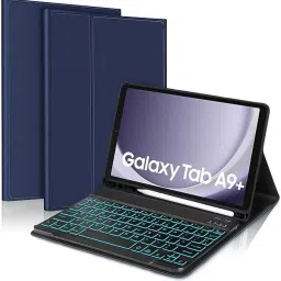 Proelite Keyboard case Cover for Galaxy Tab A9 Plus 11 inch with S Pen Holder Bluetooth Standard Tablet Keyboard Compatible with Desktop, Laptop, Mac Easy to Use,Plug and Play,Quick, Comfy Durable body-14