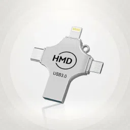 HMDO 128 GB 4 in 1 Pen Drive with Micro USB, USB A, Type-C for iOS & Android 128 GB Pen Drive Compatible with Desktop Computer, Gaming Console, Laptop, Mobile, Netbook, Tablet, Television USB 3.0 Metal Case-16